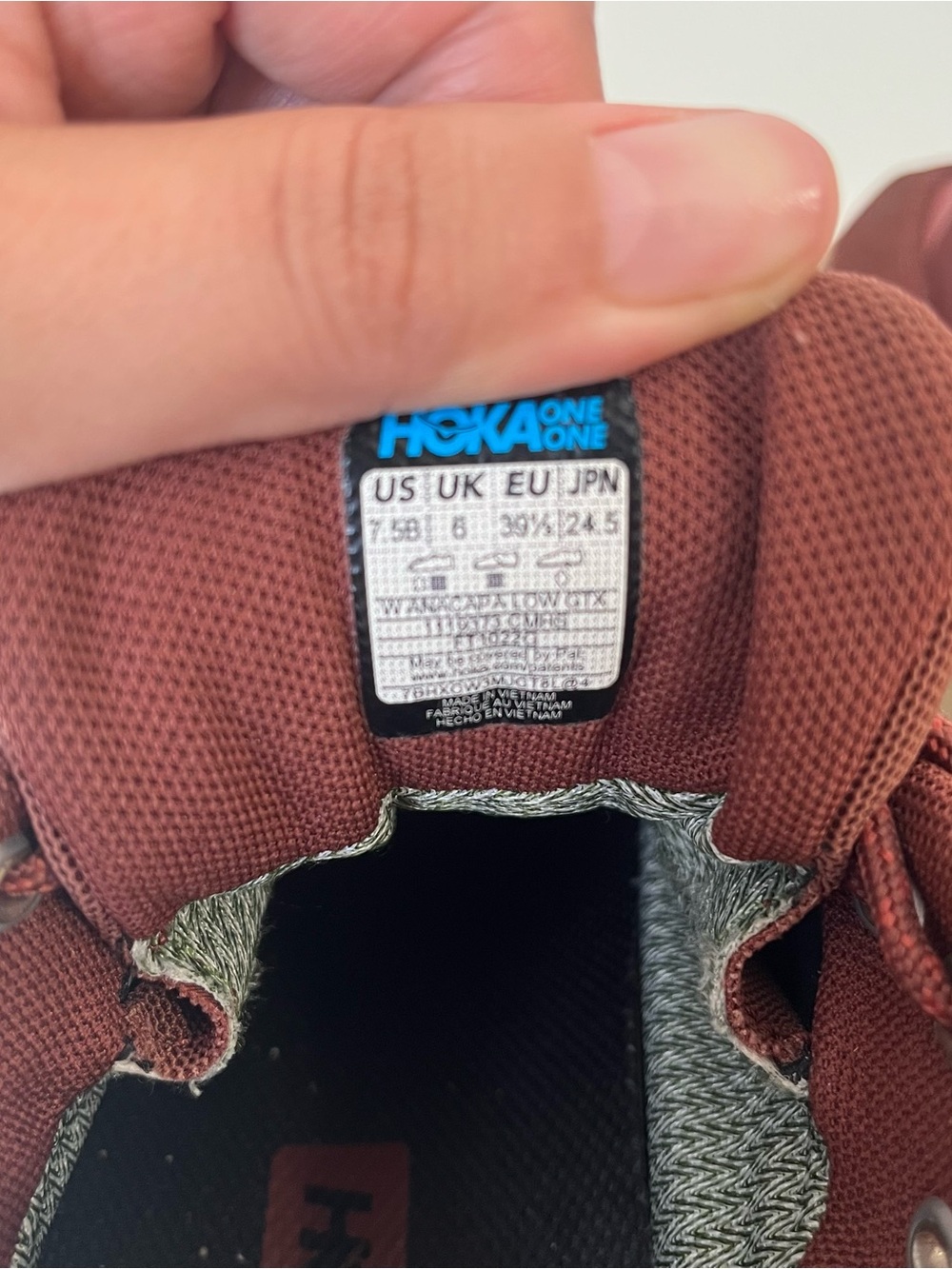 Hoka Anacapa Low GTX Cherry Mahogany/ Hot Sauce 1119373 Size 7.5 - Picture 8 of 8